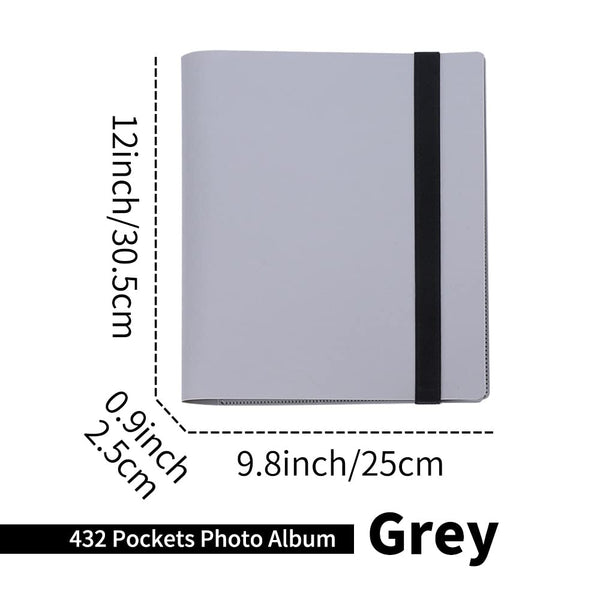 Lifebea 432 Pockets Photo Album For Fujifilm Instax Mini Camera, Polaroid Snap Pic-300 Z2300 Instant 2X3 Book 11 9 Evo 90 70 40 8 Liplay (Grey)