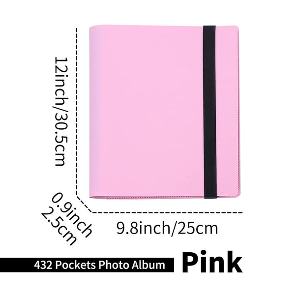 Lifebea 432 Pockets Photo Album For Fujifilm Instax Mini Camera, Polaroid Snap Pic-300 Z2300 Instant 2X3 Book 11 9 Evo 90 70 40 8 Liplay (Pink)