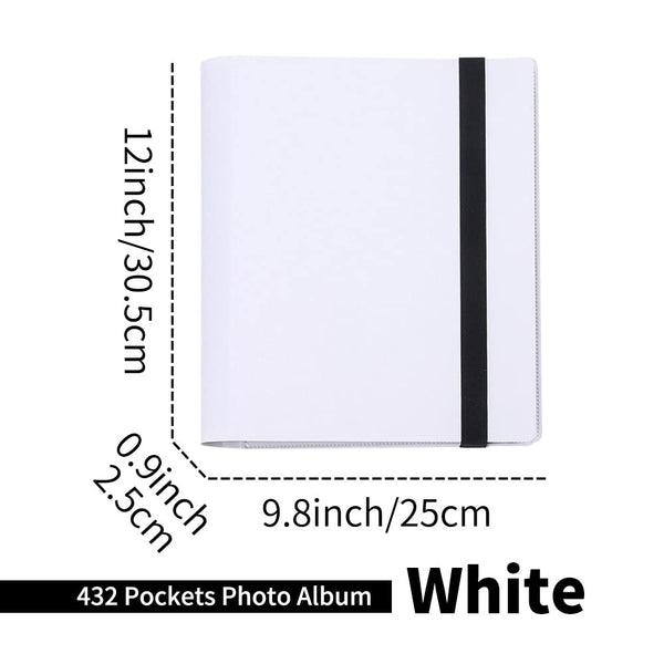 Lifebea 432 Pockets Photo Album For Fujifilm Instax Mini Camera, Polaroid Snap Pic-300 Z2300 Instant 2X3 Book 11 9 Evo 90 70 40 8 Liplay (White)