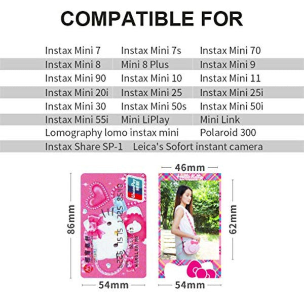 Lifebea 100 Pockets Mini Photo Album - Picture Case For Fujifilm Instax Film 7 8 9 11 12 25 40 50 70 90 Instant Camera & Name Card Cowboy