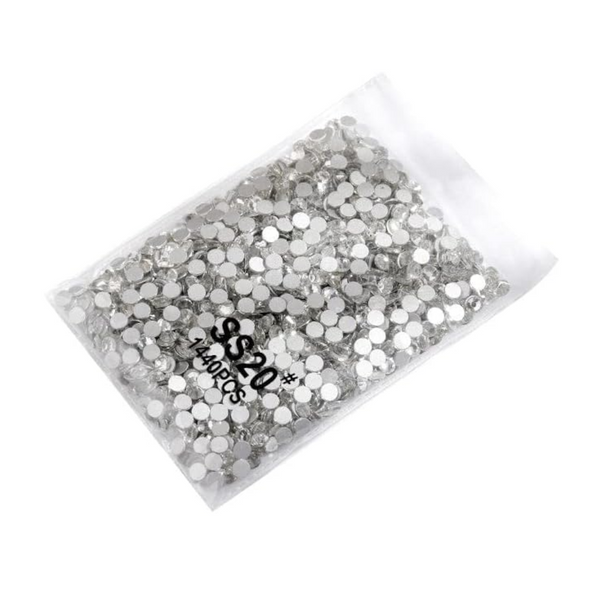 1440Pcs Glitter Rhinestones Crystal Flat Clear Bottom Glass Nail Art Drill Ss10 2D Nail Art Design
