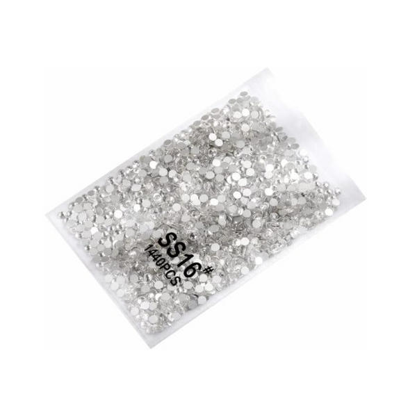 1440Pcs Glitter Rhinestones Crystal Flat Clear Bottom Glass Nail Art Drill Ss10 2D Nail Art Design