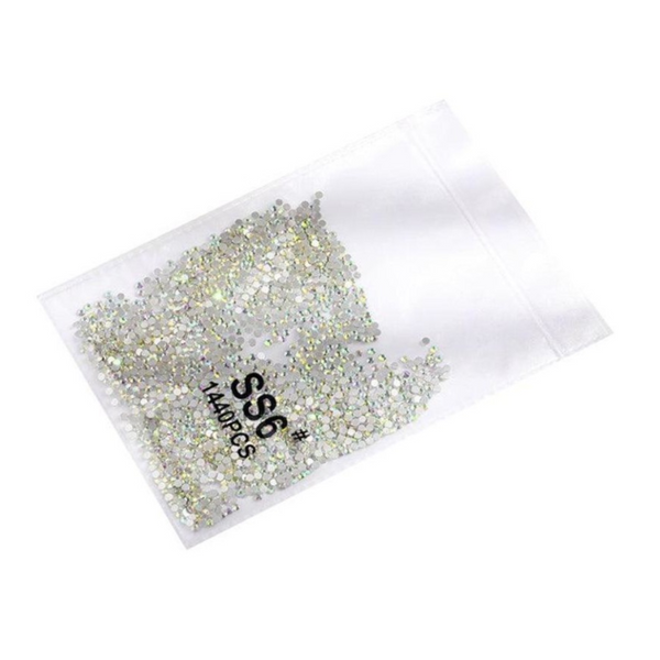 1440Pcs Glitter Rhinestones Crystal Flat Clear Bottom Glass Nail Art Drill Coloured Ss10 2D Nail Art Design