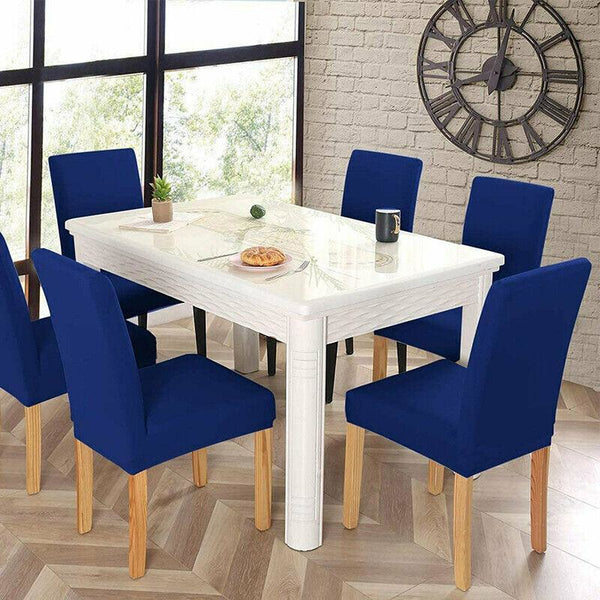 6X Stretch Chair Cover Seat Covers Spandex Washable Banquet Wedding Party Decora Black Slipcovers