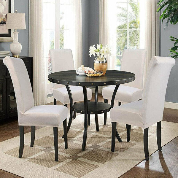 6X Stretch Chair Cover Seat Covers Spandex Washable Banquet Wedding Party Decora Black Slipcovers