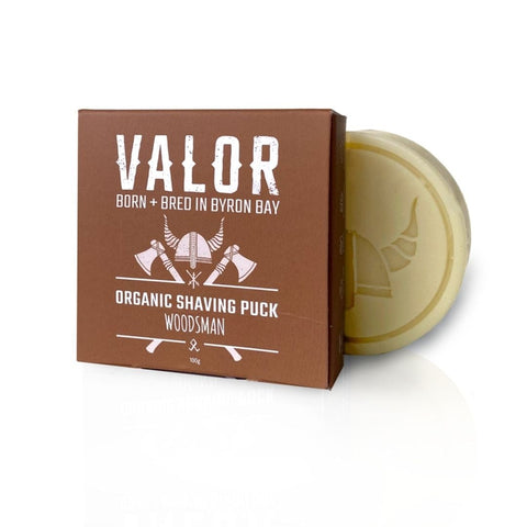 Valor Shaving Soap Puck (Woodsman Scent Cedarwood & Lemon Iron Bark) Body Soaps