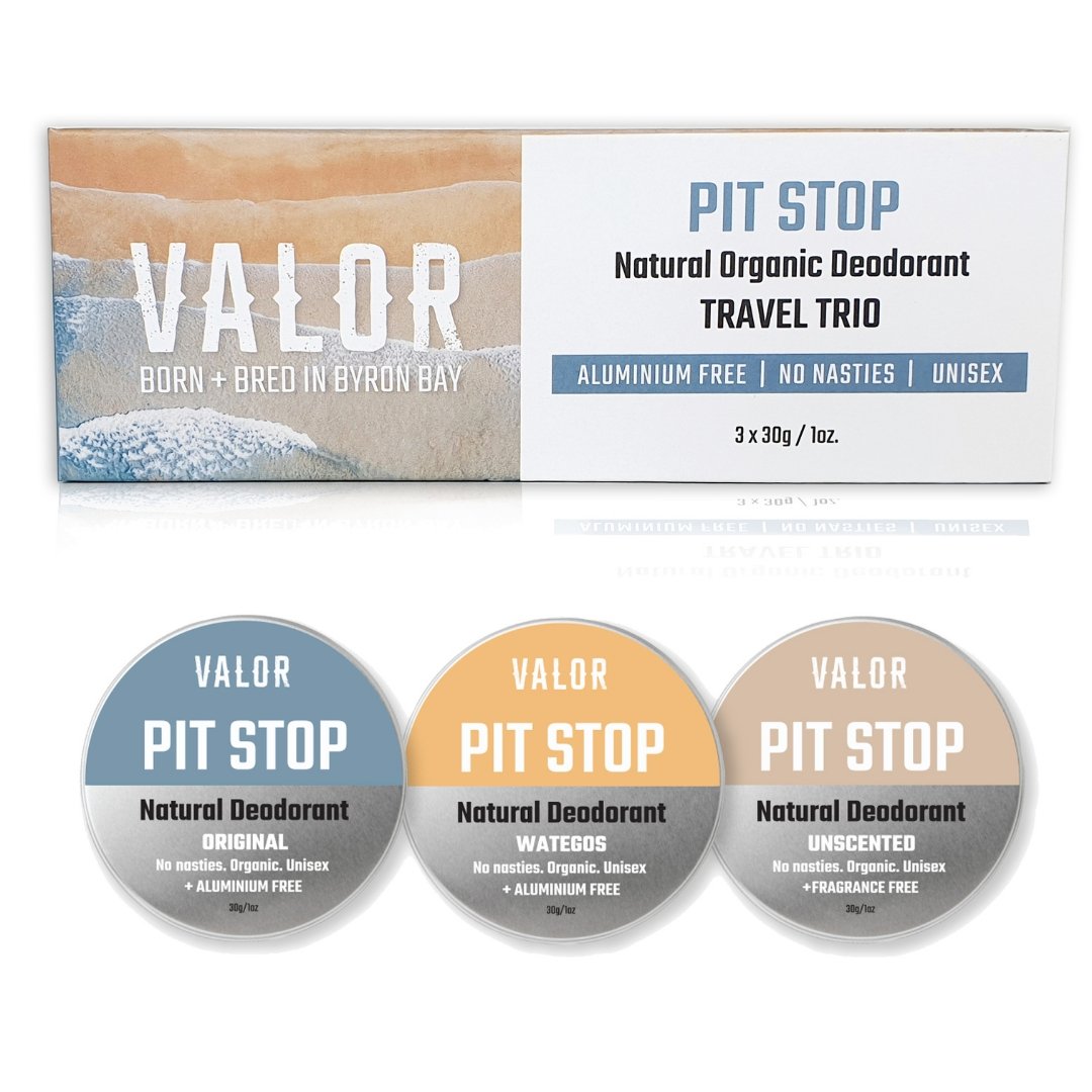 Valor Pit Stop Deodorant Travel Trio Deodorants & Antiperspirants