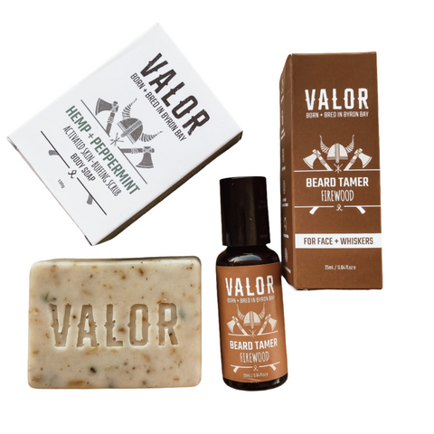 Valor Tame Duo Beard Tamer Original + Byron Spice Soap Body Soaps