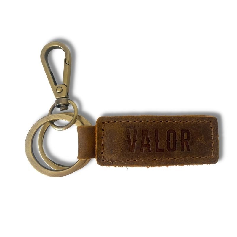 Valor Leather Keychain Keyrings