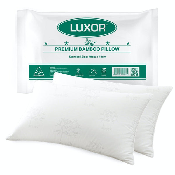 Luxor Australian Made Bamboo Cooling Pillow Size Pillows