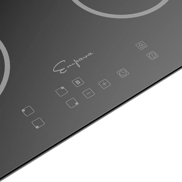 Empava Electric Induction Cooktop Stove Hob With 4 Burners And Sensor Touch Black Vitro Ceramic Glass