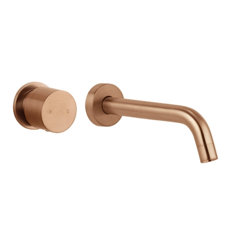 Blushtaps 2020 Shower Bath Burnished Rose Gold Progressive Brass Wall Mixer Tap Faucet Shower Taps & Thermostats