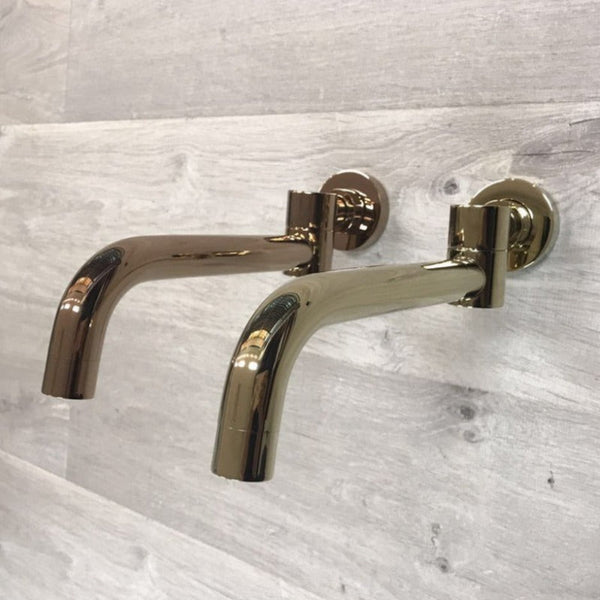 Blushtaps 2020 Shower Bath Burnished Rose Gold Progressive Brass Wall Mixer Tap Faucet Shower Taps & Thermostats