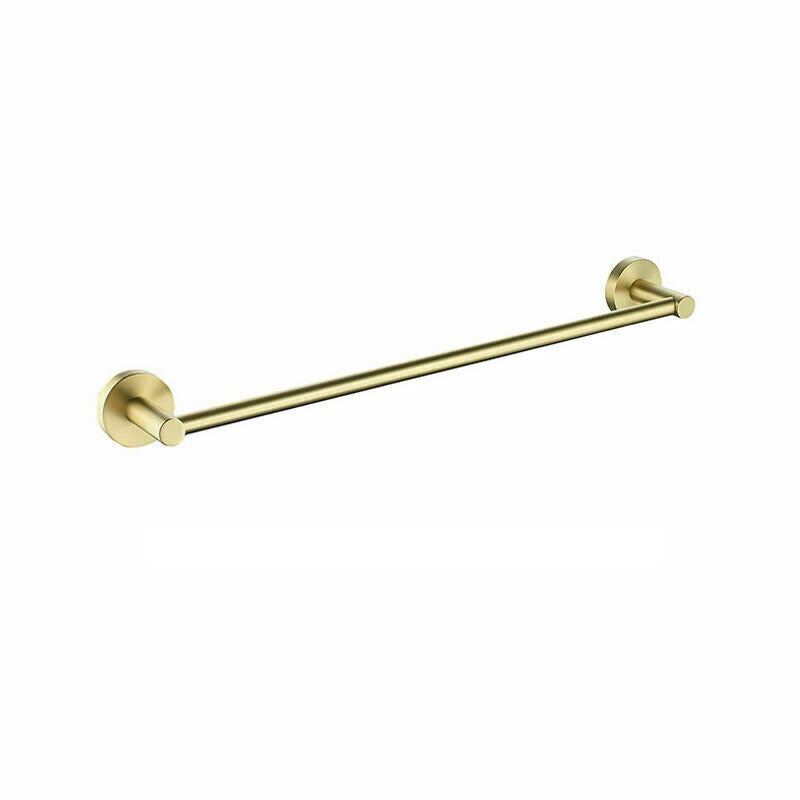 Blushtaps Luxurious Brushed Gold Stainless Steel 304 Towel Rack Rail Single Bar 600Mm Towel Racks
