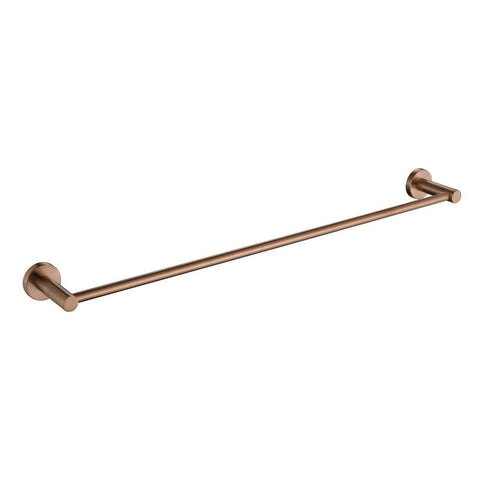 Blushtaps Luxurious Brushed Rose Gold Stainless Steel 304 Towel Rack Rail Single Bar 800Mm Towel Racks