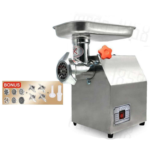 Blushtaps 1.63Hp Commercial Meat Mincer Electric Grinder & Sausage Maker Filler 1200W Sausage Stuffers