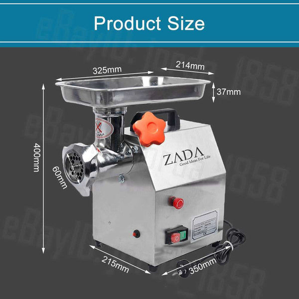 Blushtaps 1.63Hp Commercial Meat Mincer Electric Grinder & Sausage Maker Filler 1200W Sausage Stuffers