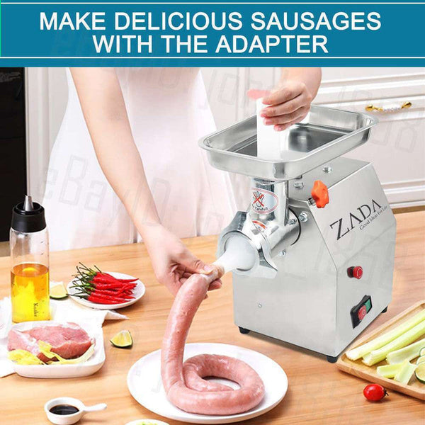 Blushtaps 1.63Hp Commercial Meat Mincer Electric Grinder & Sausage Maker Filler 1200W Sausage Stuffers