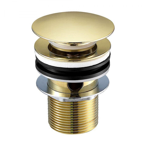 Blushtaps 2020 New Burnished Brass Gold Brushed Pop Up Waste Plug 40 Mm No Overflow Bathroom Sinks