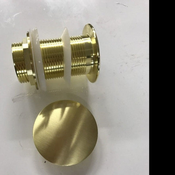 Blushtaps 2020 New Burnished Brass Gold Brushed Pop Up Waste Plug 40 Mm No Overflow Bathroom Sinks