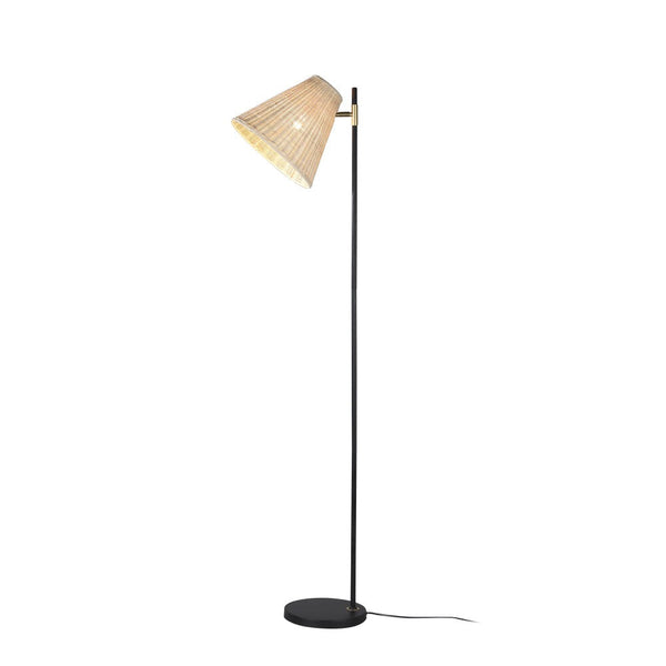 Yvette Rattan Floor Lamp Floor Lamps