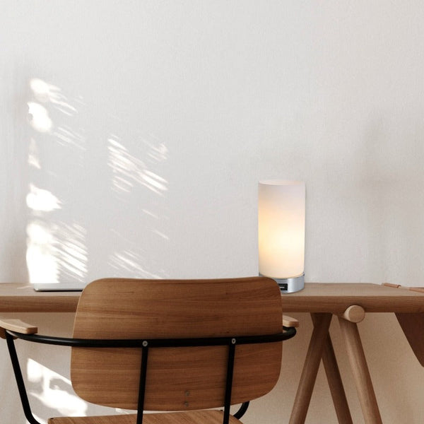 Lumi Rouge Julie Cylinder Touch Lamp With Usb Port Lamps