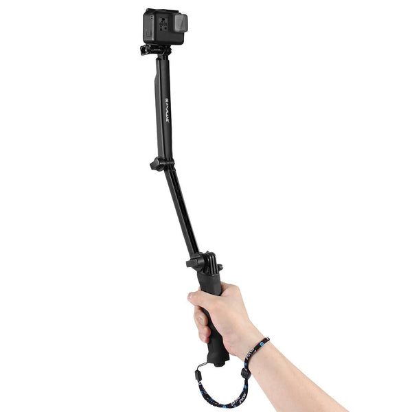 Foldable 3 Way Tripod Selfie Stick For Action Cameras 20 58Cm Length Selfie Lights