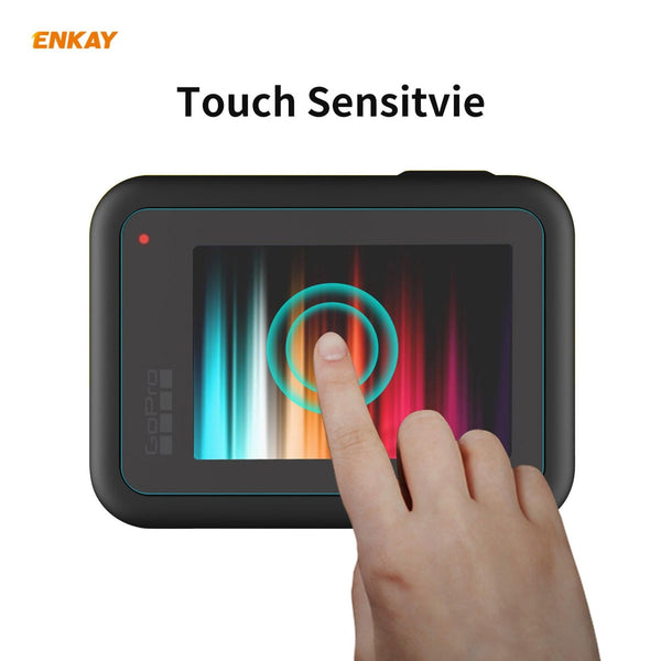 Enkay Hat Prince 3 In 1 Tempered Glass Film For Gopro Hero9 Camera Lens And Screen 0.2Mm 9H 2.15D Camera Screen Protectors