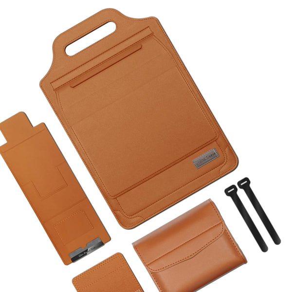 Versatile Laptop Bag With Mouse Pad Stand Brown Laptop Cases & Bags