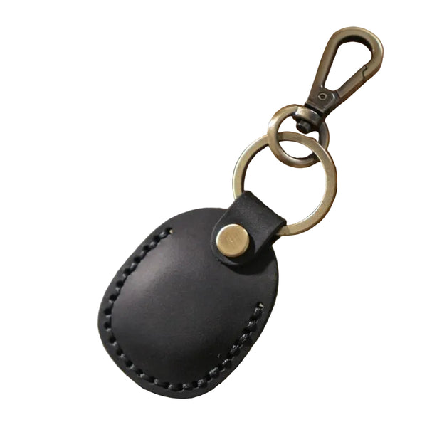 Leather Proximity Card Holder Access Control Black Keyrings