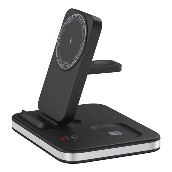 4 In 1 Magnetic Fast Wireless Charger Silver Chargers & Cradles