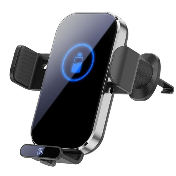 Intelligent Induction Wireless Car Charger 66W High Power Silver Chargers & Cradles