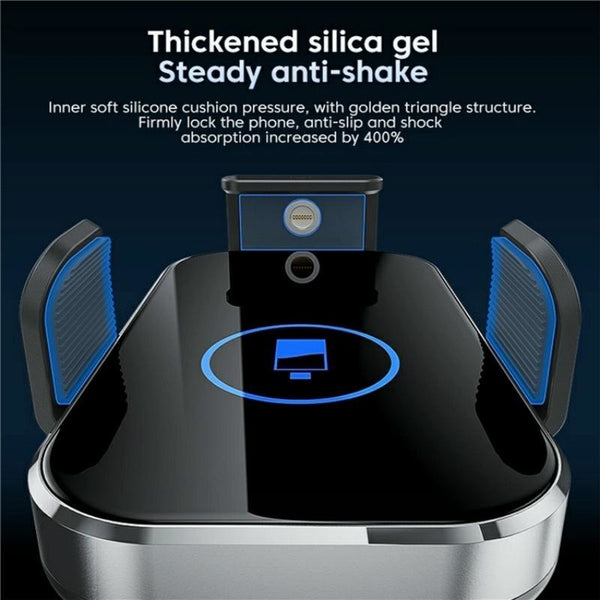 Intelligent Induction Wireless Car Charger 66W High Power Silver Chargers & Cradles
