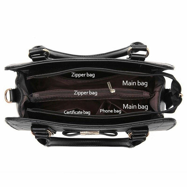 Embossed Bowknot Shoulder Bag For Women Burgundy Women's Bags & Handbags