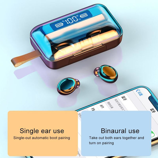 Jerry Solution Touch Bluetooth Earphones With Magnetic Charging Box F9 5C Earbuds