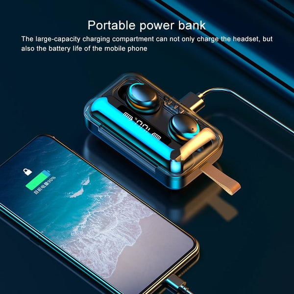 Jerry Solution Touch Bluetooth Earphones With Magnetic Charging Box F9 5C Earbuds