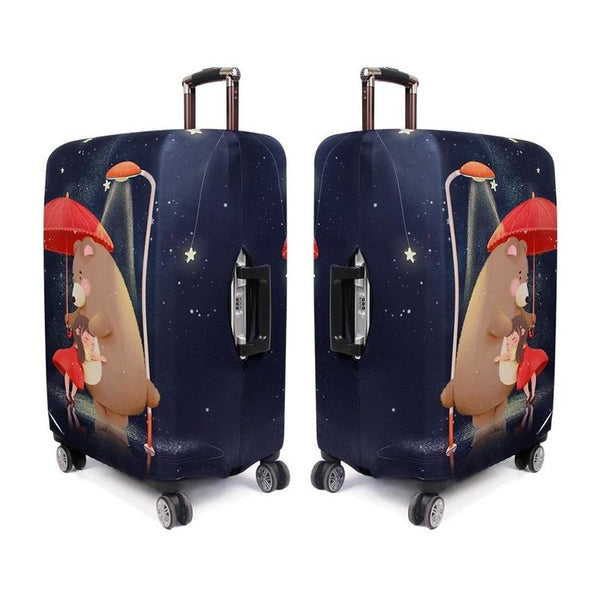Medium Elastic Dustproof Luggage Cover Durable & Protective Bear Girl Other Luggage