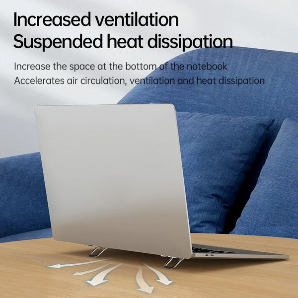 Foldable Metal Laptop Stand Set Of 2 Silver Stands Holders & Car Mounts