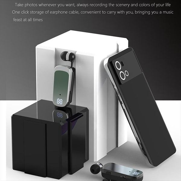 K65 Wireless Business Retractable Cable Green Earbuds