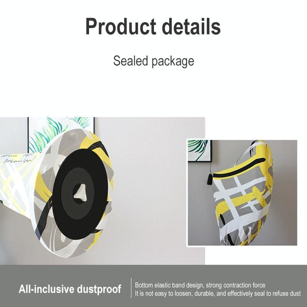 Fan Dust Proof Cover For Household Floor Blue Triangle Outdoor Furniture Covers