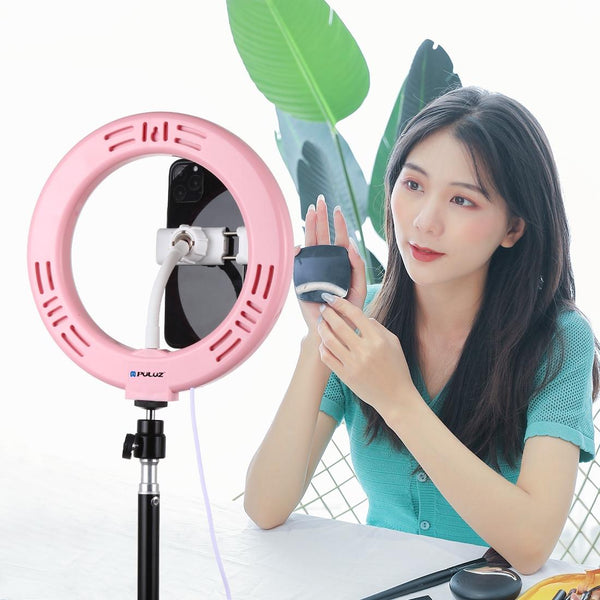 Pink 20Cm Usb Dual Colour Led Ring Light With Phone Clamp Other Lighting & Studio