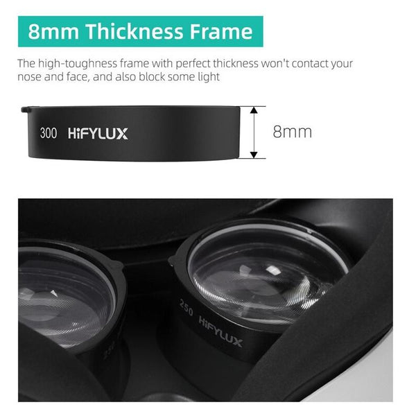 Oculus Quest 2 Myopia Lens Frame Improved Fit 500 Degrees Smartphone Vr Headsets