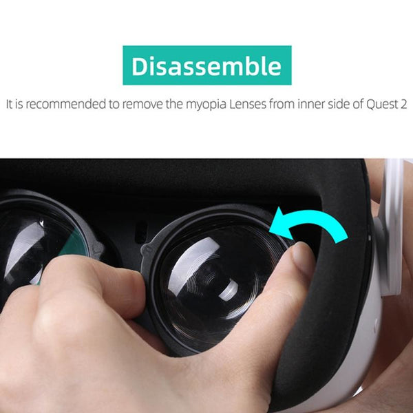Oculus Quest 2 Myopia Lens Frame Improved Fit 500 Degrees Smartphone Vr Headsets