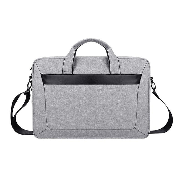 Expandable Laptop Bag Waterproof Oxford Cloth Detachable Shoulder Strap Grey Laptop Cases & Bags