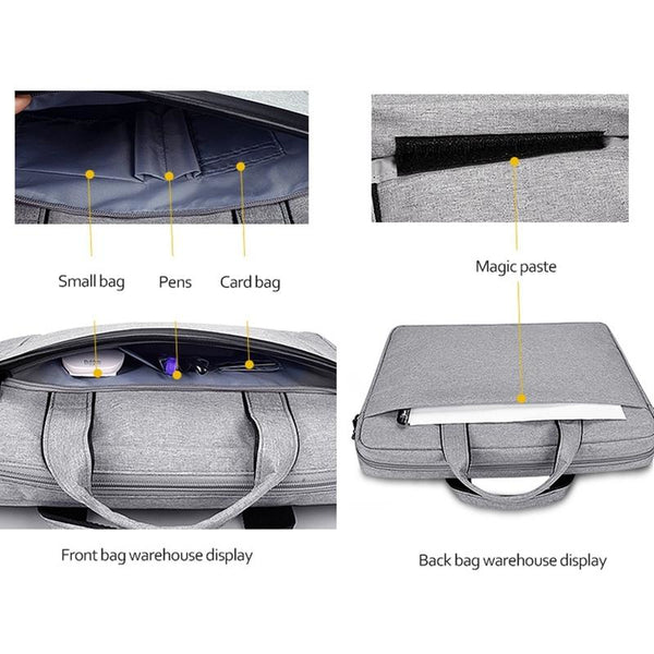 1 Sets Of Expandable Laptop Bag Waterproof Oxford Cloth Detachable Shoulder Strap Pink Laptop Cases & Bags