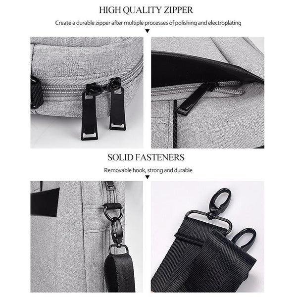 1 Sets Of Expandable Laptop Bag Waterproof Oxford Cloth Detachable Shoulder Strap Pink Laptop Cases & Bags