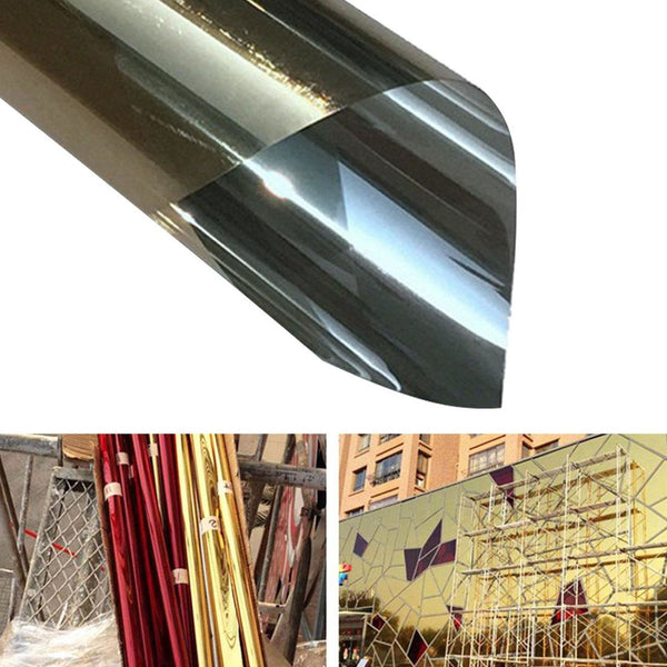 30Cm X 1M Uv Reflective Privacy Sticker Gold Window Film