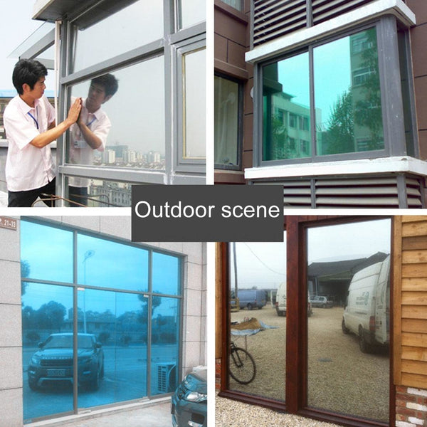 30Cm X 1M Uv Reflective Privacy Sticker Gold Window Film