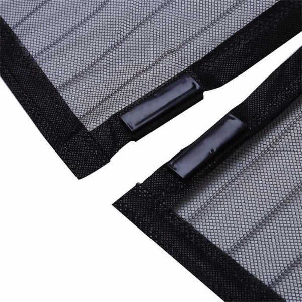 210X100cm Magnetic Mosquito Proof Screen Door Curtain Magic Mesh Black Window Screens