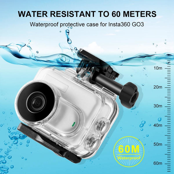 Insta360 Go 3 Underwater Base Adapter And Screw 60M Camera Drone Accessories